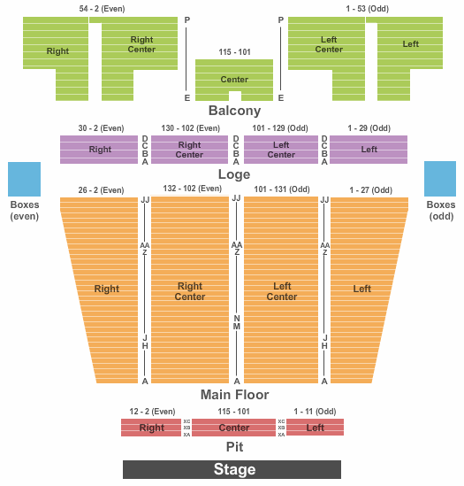 Stranahan Theater Pretty Woman Seating Chart